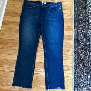 Perfect condition Paige Cindy jeans with raw hem